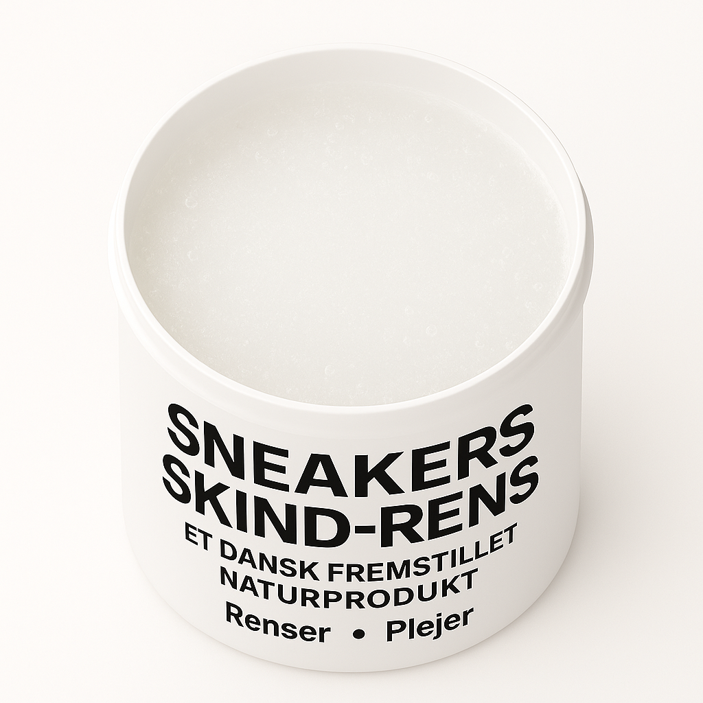 Sneakers Skind-Rens + Natur Læderbalsam